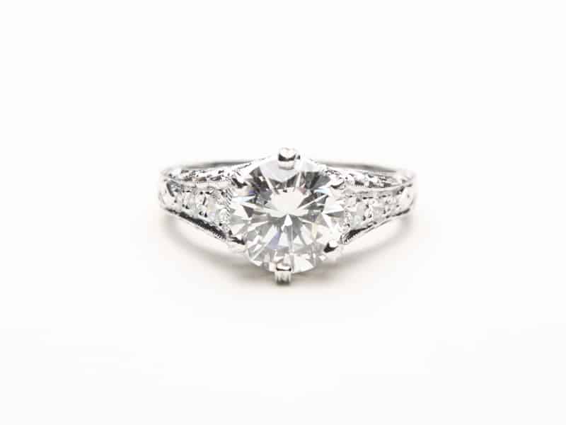 Vintage Filigree Diamond Ring