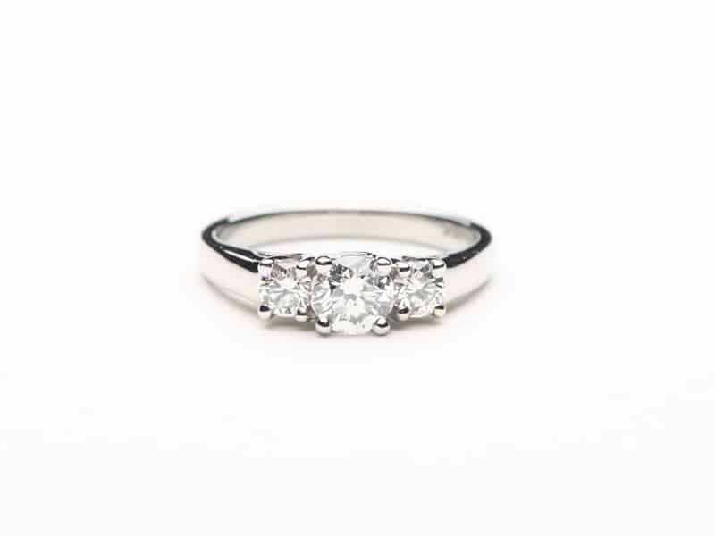 Three Stone Trellis Ring