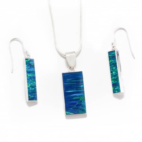 Opal Bar Necklace